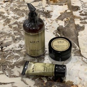 Wen sweet almond hair care set
